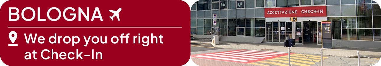 Nouveau point de rendez-vous du service de navette ParkinGO Bologna