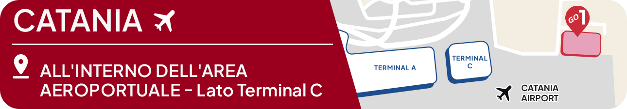 ParkinGO all'interno dell'aerea aeroportuale - Lato Terminal C