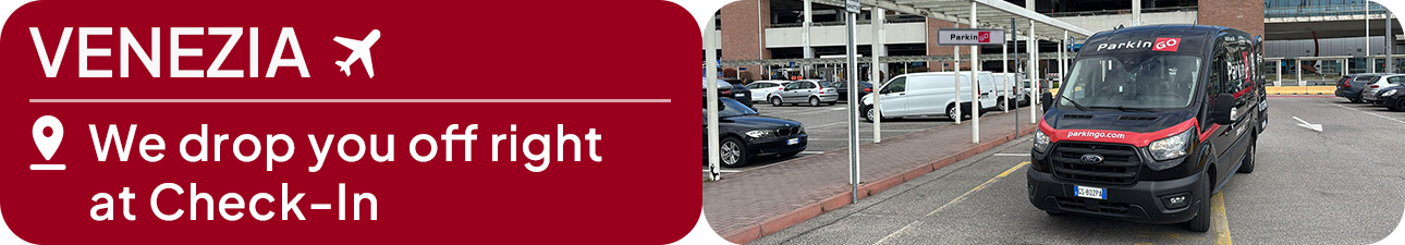 We drop you off right at Check-In