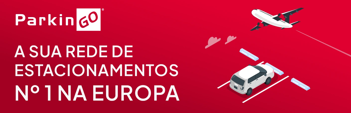 Ilustrazione di un auto parcheggiata con un aereo in volo